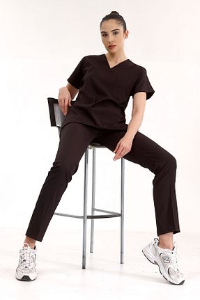لباس کار مشکی ÇİZGİ MEDİKAL - کد 681839948