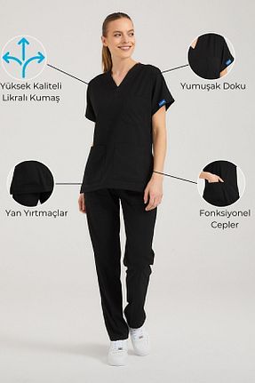 لباس کار مشکی Pozitif Üniforma - کد 819058740