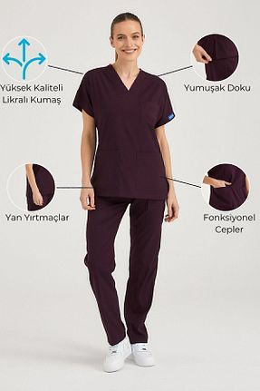 لباس کار بنفش Pozitif Üniforma - کد 819067223