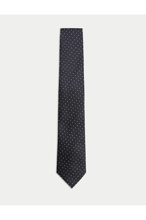کراوات سرمه ای مردانه ابریشم Marks & Spencer - کد 934467971