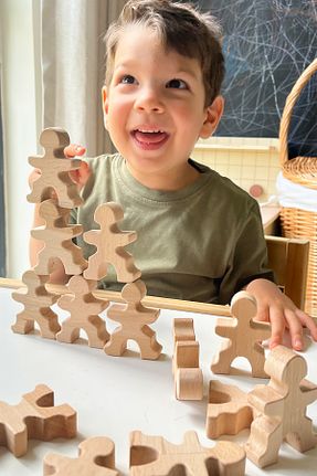 اسباب بازی چوبی نارنجی 1+ zoziva - کد 233790733