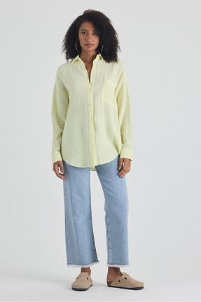 پیراهن زرد زنانه اورسایز macharel jeans - کد 934468216