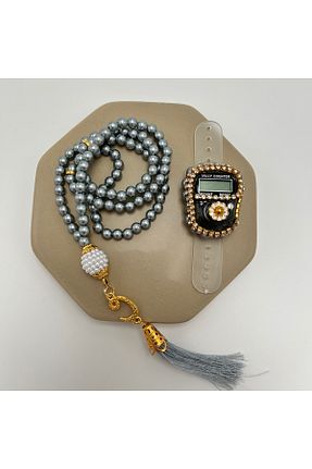 تسبیح طوسی پلاستیک lenagiftworkshop - کد 934470715
