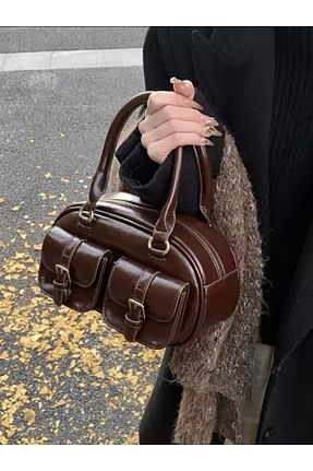 کیف دوشی قهوه ای زنانه چرم مصنوعی HONEY BAG - کد 933815228
