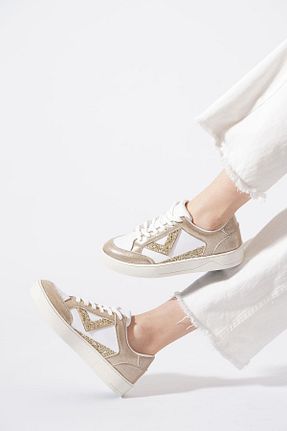 کفش اسنیکر سفید زنانه بند دار Moda Pie - کد 934483951