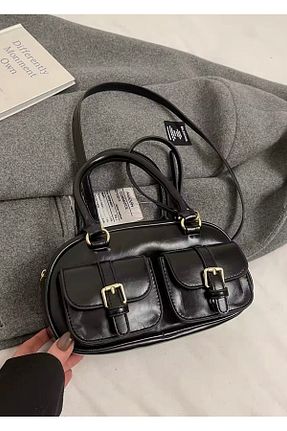 کیف دوشی مشکی زنانه چرم مصنوعی HONEY BAG - کد 933815468