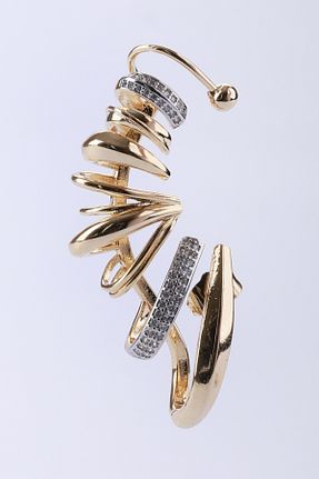 گوشواره استیل (فولاد) طلائی زنانه استیل (فولاد) MÜK - کد 932630793