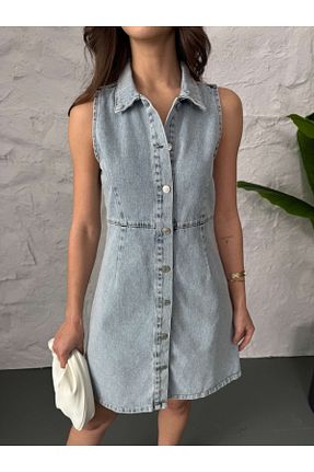 لباس آبی زنانه جین Elif Özbey Butik - کد 934485905