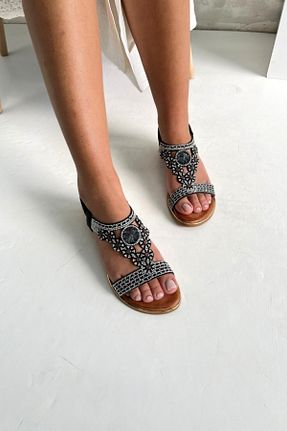 صندل مشکی زنانه پاشنه پر inizio - کد 934485968