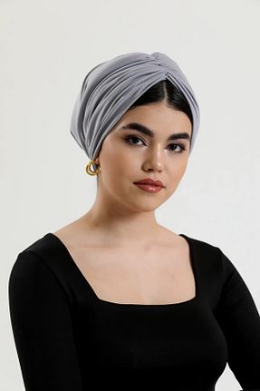 کلاه شنای حجاب طوسی زنانه ladrans - کد 849148150