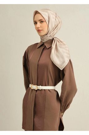 روسری بژ İpek Tivil Armine - کد 901825859