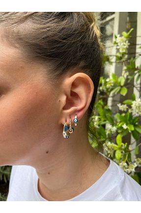 گوشواره استیل (فولاد) طلائی زنانه استیل (فولاد) MODA - کد 925727940