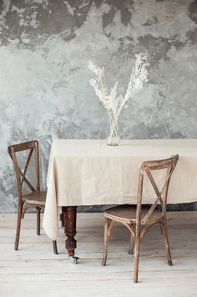 رومیزی بژ کتان Linen Mood - کد 901846198