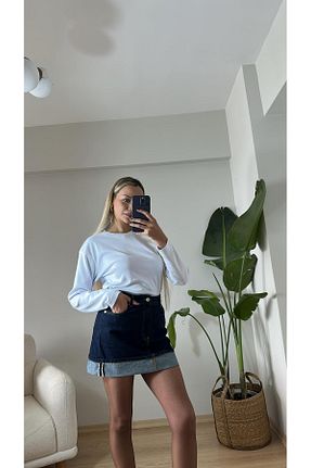 دامن رنگی زنانه جین Acar Boutique - کد 934526807