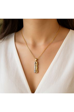 گردنبند استیل ( فولاد ) طوسی زنانه استیل (فولاد) glanssieraad - کد 934529115