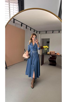 لباس آبی زنانه جین Sezgi Tekin - کد 934523074