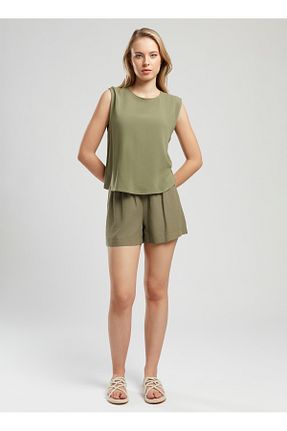 بلوز خاکی زنانه ساده Lee Cooper - کد 945172052