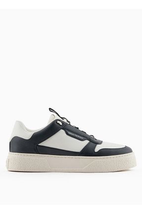 کفش اسنیکر مشکی مردانه بند دار Armani Exchange - کد 935570725