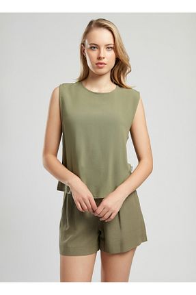 بلوز خاکی زنانه ساده Lee Cooper - کد 945172052