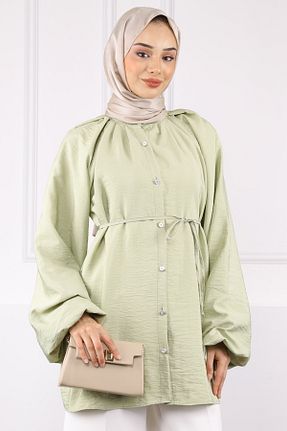 پیراهن حجاب سبز زنانه رگولار İmajButik - کد 934588598