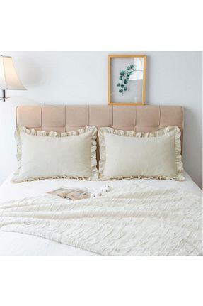 روکش بالش بژ پنبه Belomia Home Collection - کد 934558214