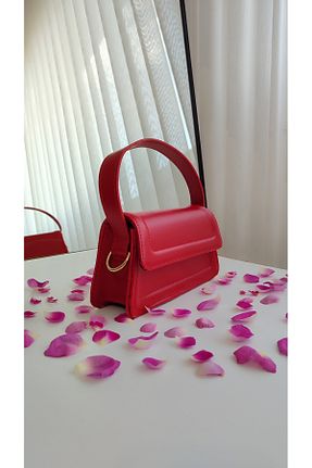 کیف دوشی قرمز زنانه چرم مصنوعی ravensbag - کد 934545907