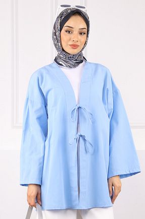 کیمونو و کافتان آبی زنانه پنبه ای İmajButik - کد 934578195