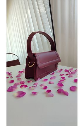 کیف دوشی زرشکی زنانه چرم مصنوعی ravensbag - کد 934545909
