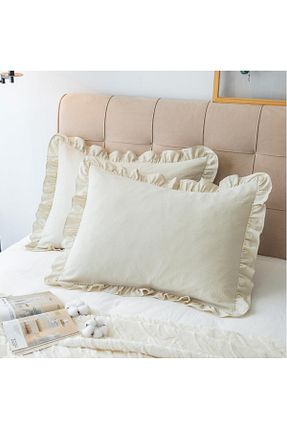 روکش بالش بژ پنبه Belomia Home Collection - کد 934558214