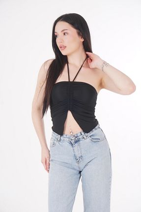 بلوز مشکی زنانه ساده CHAURA - کد 934618487
