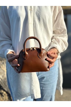 کیف دستی قهوه ای زنانه ابعاد کوچک MONA - کد 900683402