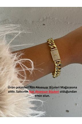دستبند استیل (فولاد) زرد زنانه روکش طلا XUPING JEWELRY - کد 932629934