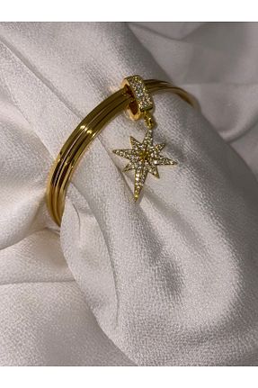 دستبند استیل (فولاد) زرد زنانه استیل (فولاد) NİSA HOME - کد 886042164