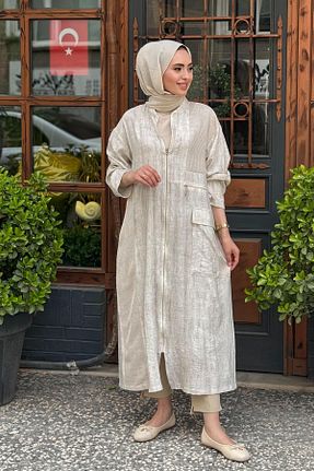 کلاه و ابایا طوسی زنانه مخلوط پلی استر Ceremony - کد 934691456