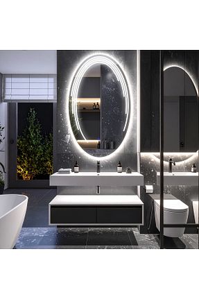 آینه سفید lumora mirror design - کد 934735175