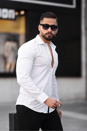 پیراهن سفید مردانه رگولار blackpanther - کد 932651903