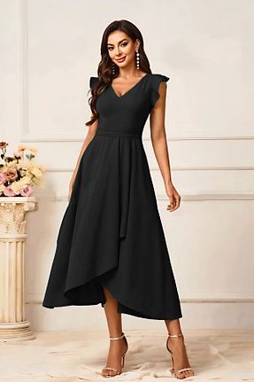 لباس مشکی زنانه بافتنی Varyete - کد 872031166