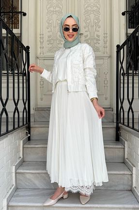 دامن حجاب نباتی زنانه رگولار FUAT GÜRSEN - کد 934738867