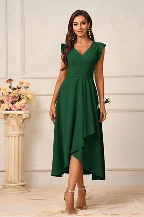 لباس سبز زنانه بافتنی Varyete - کد 872031164