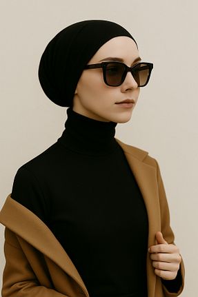 کلاه شنای حجاب مشکی زنانه Htcimaj - کد 210049877