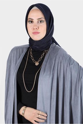 روسری سرمه ای پلی استر Alvina - کد 801712783