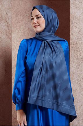 شال آبی زنانه پلی استر Alvina - کد 857592029
