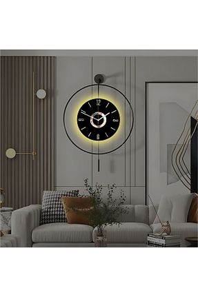 ساعت دیواری مشکی 50 x 90 MetaQuartz Aksesuar - کد 648897464