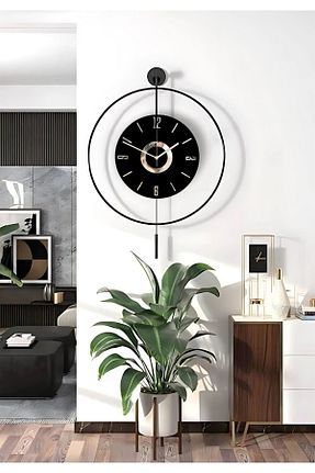 ساعت دیواری مشکی 60 * 80 MetaQuartz Aksesuar - کد 761170420