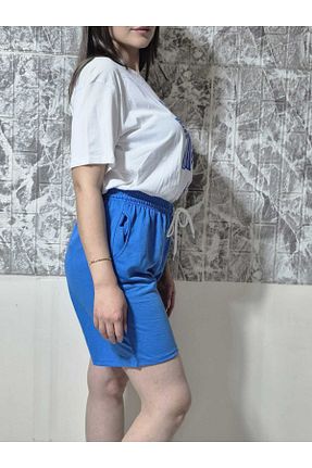 ست بالاتنه و پائین تنه آبی زنانه لیکرا ESOBEYBİ - کد 934786137