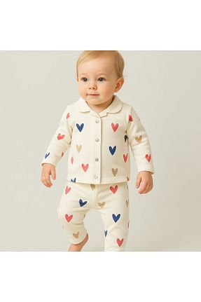ست نوزادی نباتی بچه گانه پنبه ای nevrankids - کد 817533623