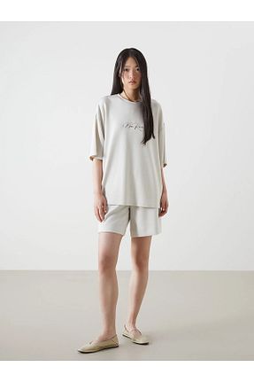 شلوارک و برمودا زنانه الاستان - ویسکون - پلی استر LC Waikiki - کد 934792982