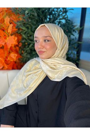 شال بژ زنانه پنبه ای Oxygen Scarfs - کد 898104784