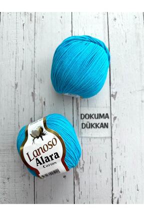 نخ بافندگی فیروزه ای Lanoso - کد 934797741