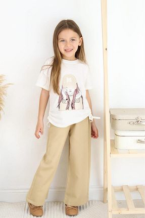 ست بالاتنه و پائین تنه بژ بچه گانه بافتنی ESİLA KİDS - کد 832679269